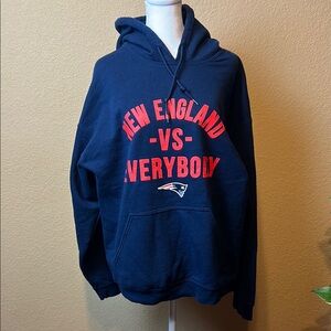 New England Patriots Navy Hoodie M